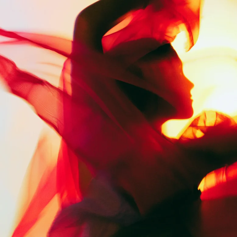 silhouetter of woman dancing, visionary somatic dance